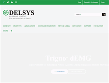Tablet Screenshot of delsys.com